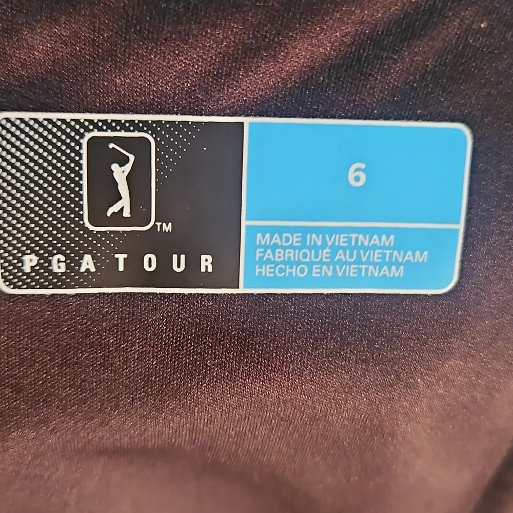 PGA Tour Black Shorts Sz6 - Picture 5 of 7